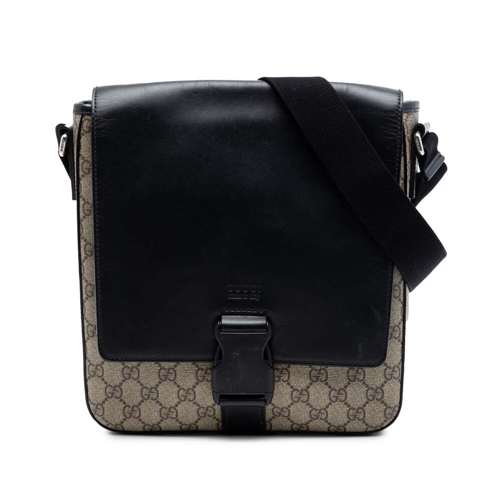 Gucci Buckle Flap Messenger Bag Gg #266601G11B